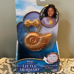 Disney Little Mermaid Seashell Necklace with Sound